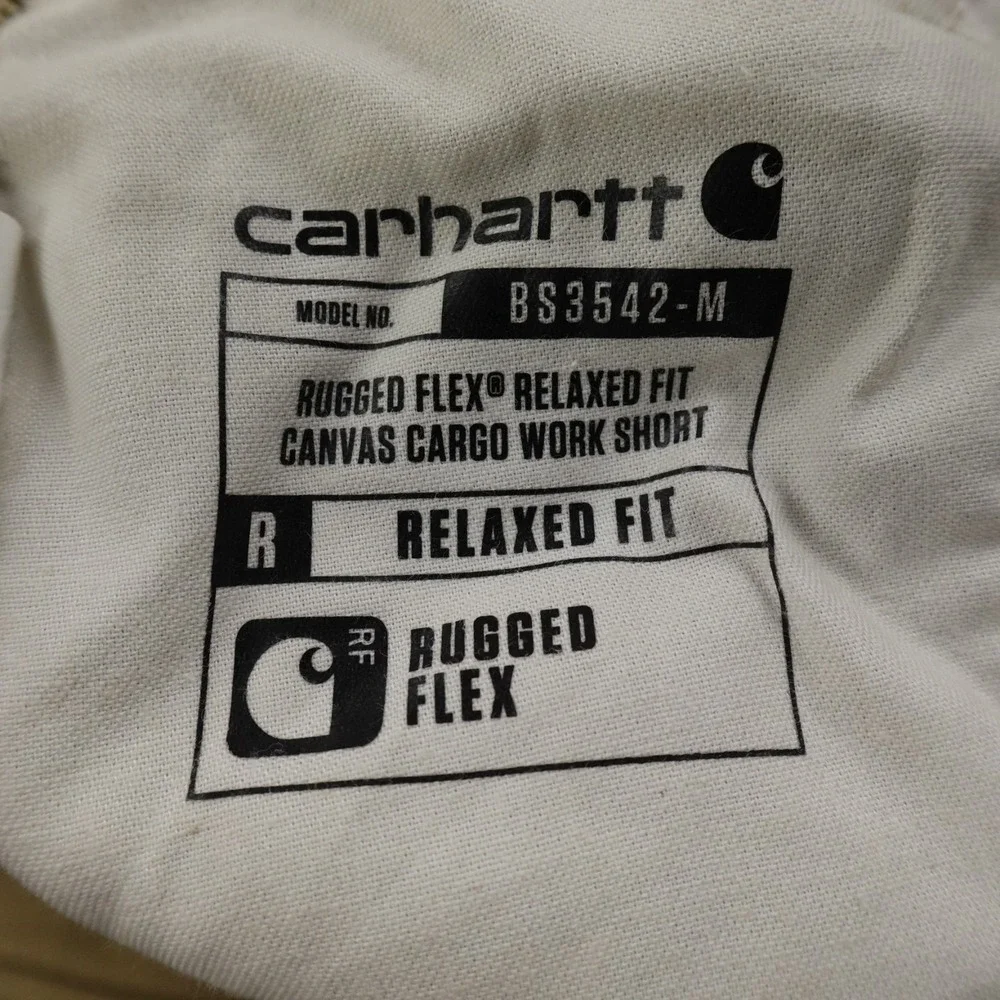 Carhartt‎ Shorts Mens 50 Brown Tan Rugged Flex Relaxed Canvas Cargo Work Stretch